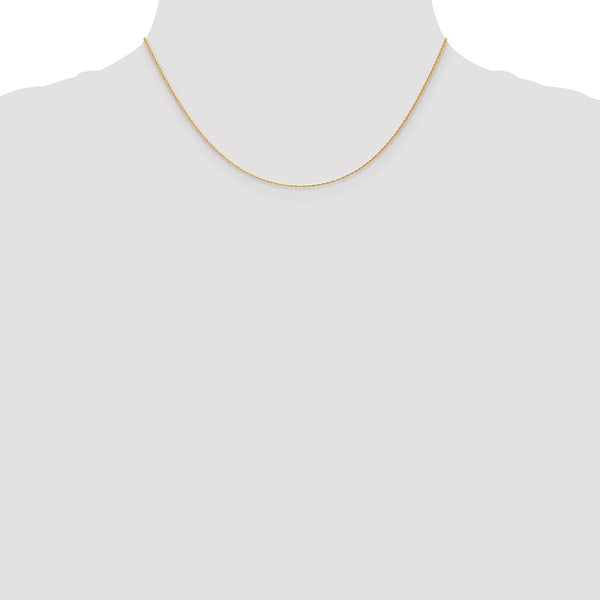 14KT Yellow Gold 16-inch 1.1MM Rope Pendant Chain