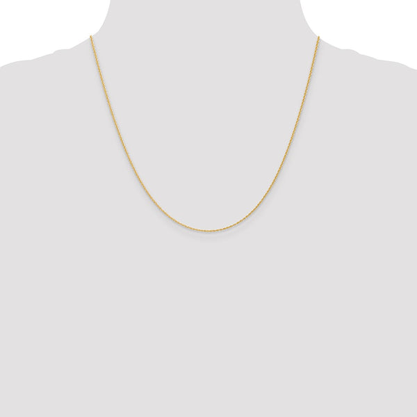 14KT Yellow Gold 20-inch 1.1MM Rope Pendant Chain