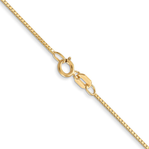 14KT Yellow Gold 24-inch 0.7MM Box Pendant Chain