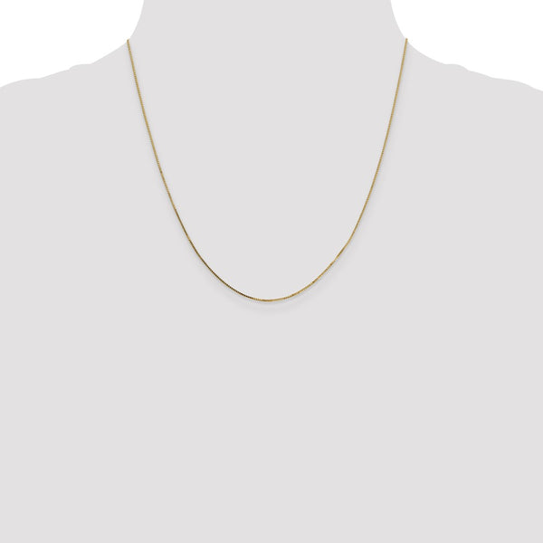 14KT Yellow Gold 20-inch 0.7MM Box Pendant Chain