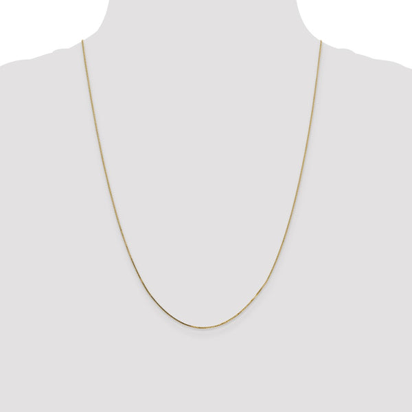 14KT Yellow Gold 24-inch 0.7MM Box Pendant Chain