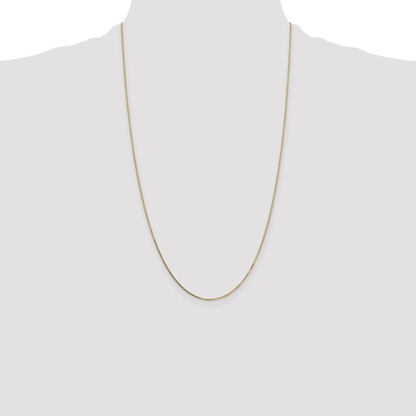 14KT Yellow Gold 26-inch 0.7MM Box Pendant Chain