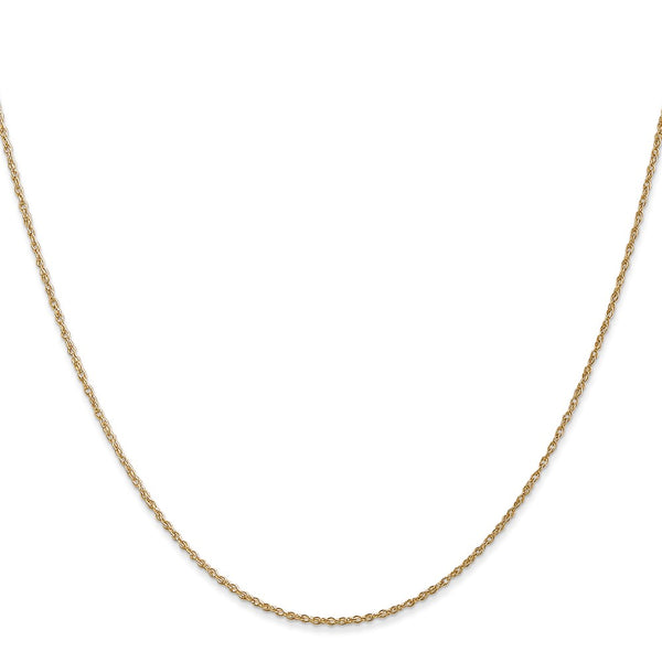 14KT Yellow Gold 30-inch 0.8MM Rope Pendant Chain