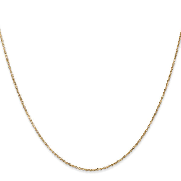 14KT Yellow Gold 18-inch 0.8MM Rope Pendant Chain