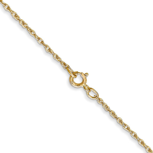 14KT Yellow Gold 20-inch 0.8MM Rope Pendant Chain