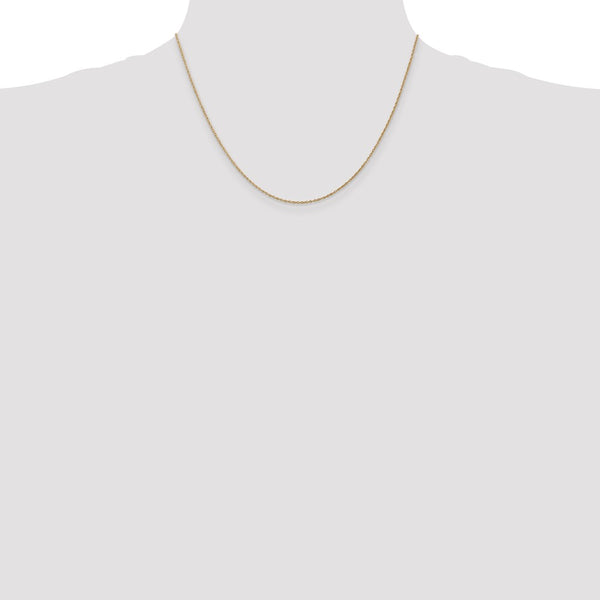 14KT Yellow Gold 20-inch 0.8MM Rope Pendant Chain