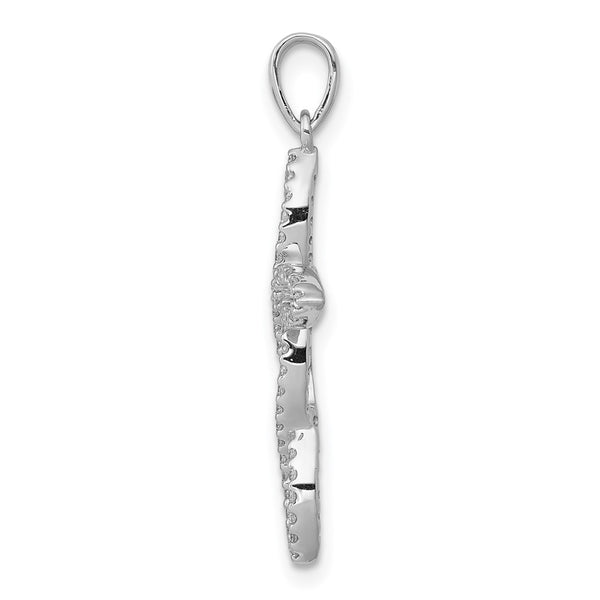 1/4 CTW Diamond Pendant-Chain Not Included in 14KT White Gold