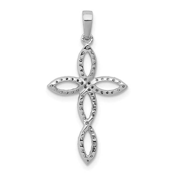 1/4 CTW Diamond Pendant-Chain Not Included in 14KT White Gold