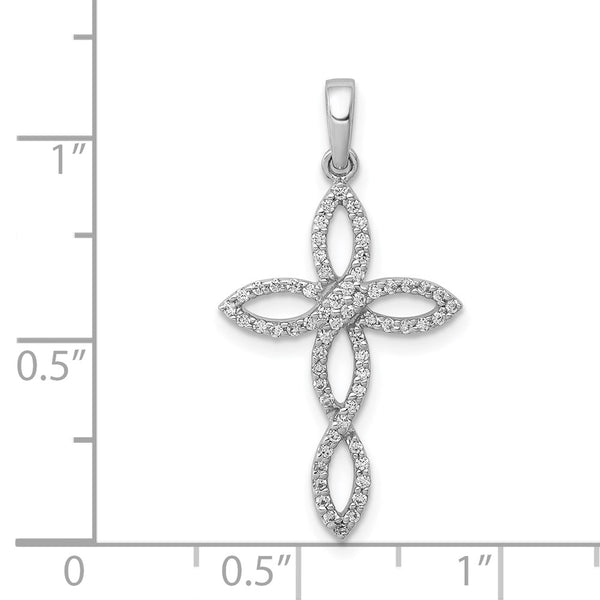 1/4 CTW Diamond Pendant-Chain Not Included in 14KT White Gold