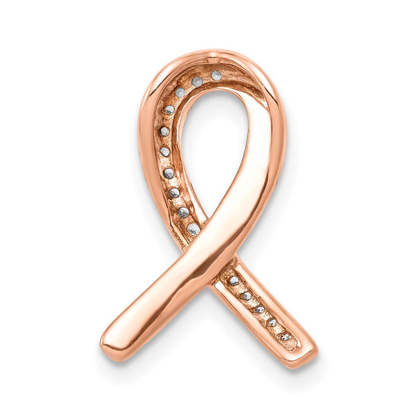 1/12 CTW Diamond Awareness Pendant in 14KT Rose Gold. Chain not Included