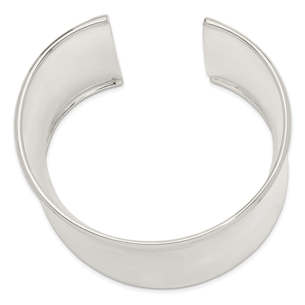 Sterling Silver 50MM Cuff Bangle Bracelet