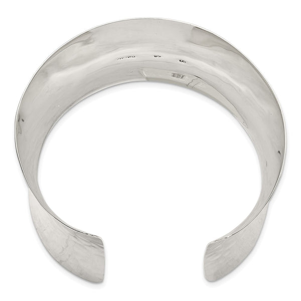 Sterling Silver 49.5MM Cuff Bangle Bracelet