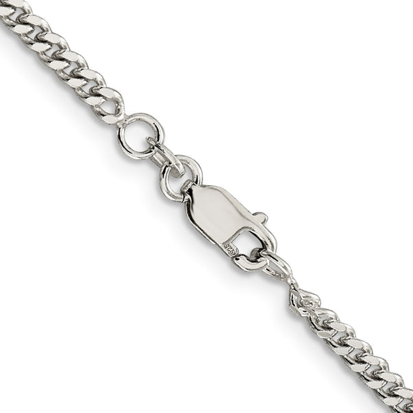 Sterling Silver 14-inch 3MM Childrens Curb Chain