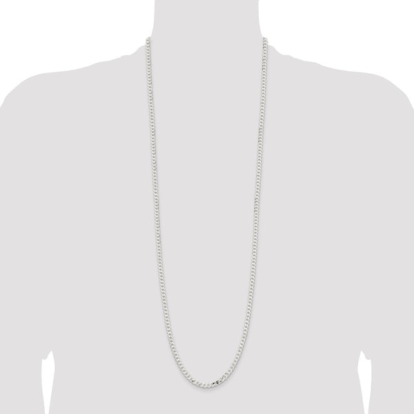 Sterling Silver 36-inch 4.5MM Curb Chain