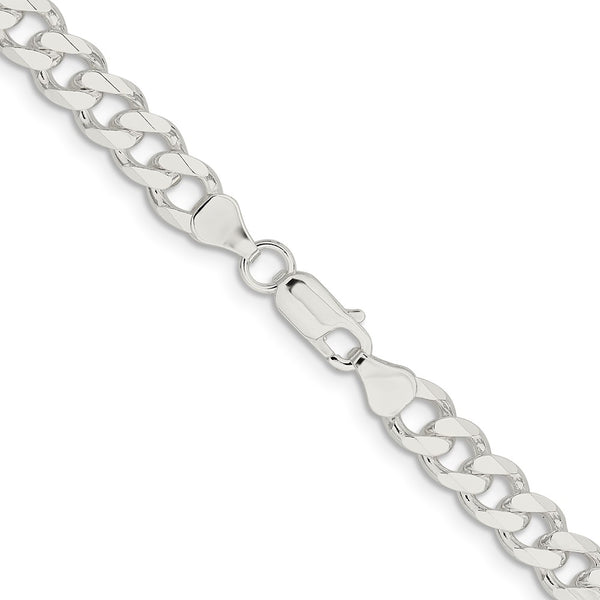 Sterling Silver 18-inch 7.5MM Curb Chain