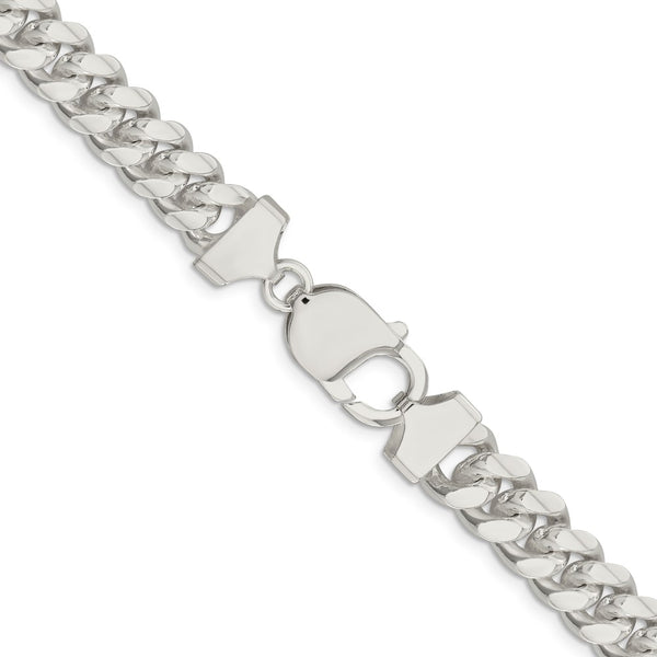 Sterling Silver 18-inch 9MM Lobster Clasp Curb Chain