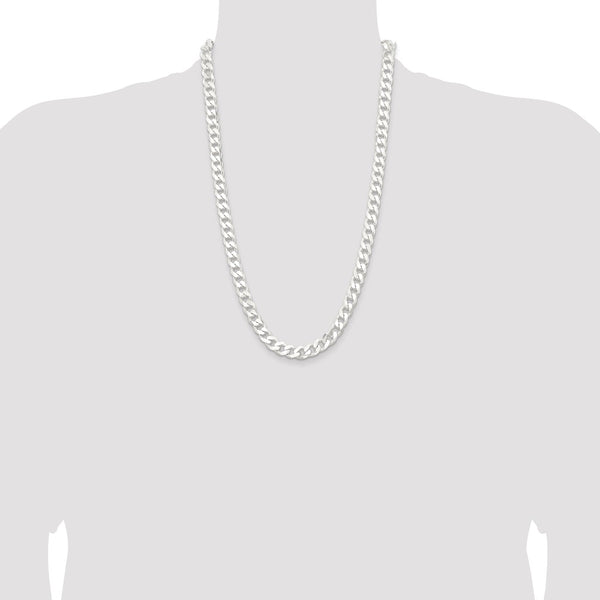 Sterling Silver 26-inch 9MM Curb Chain