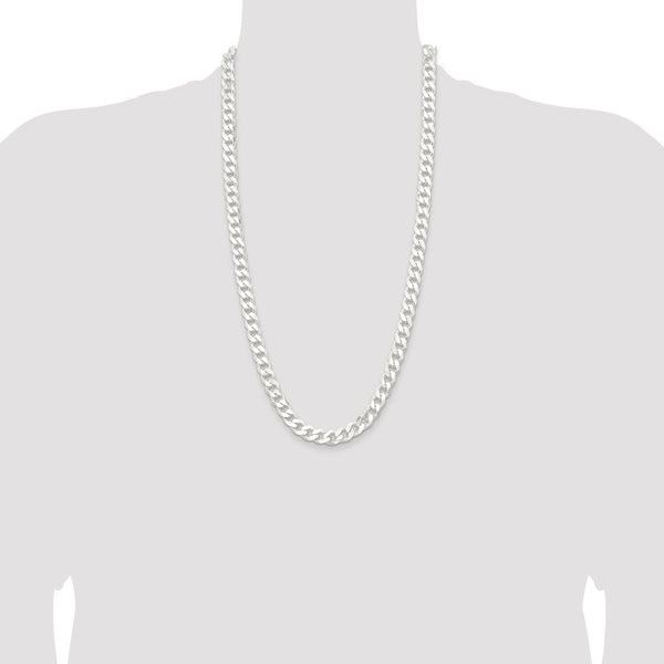 Sterling Silver 28-inch 9MM Curb Chain