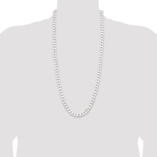 Sterling Silver 30-inch 9MM Curb Chain