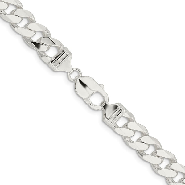 Sterling Silver 26-inch 11MM Curb Chain