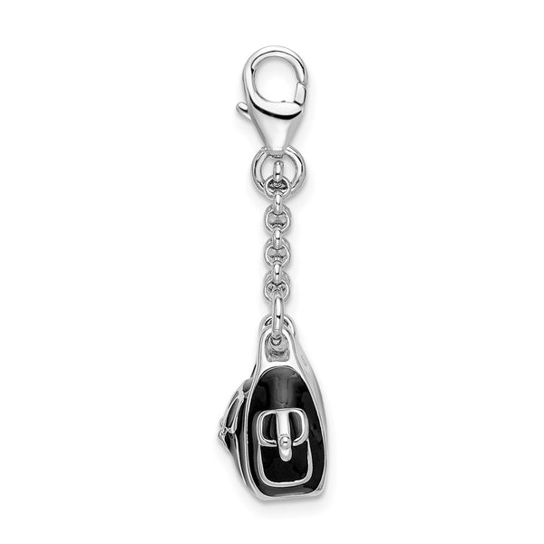 Sterling Silver 41X19MM Handbag Charm