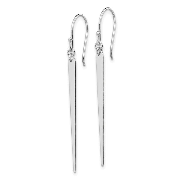 Sterling Silver 56X3MM Drop & Dangle Spike Earrings