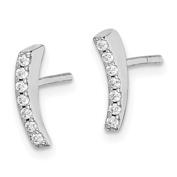 Sterling Silver Cubic Zirconia Stud Earrings