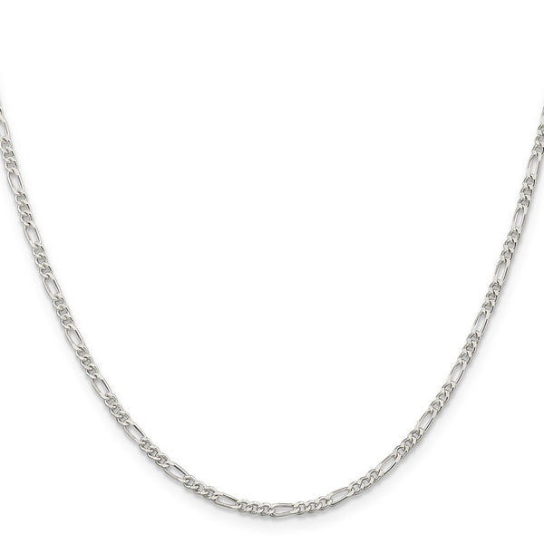 Sterling Silver 16-inch 2.25MM Lobster Clasp Figaro Chain