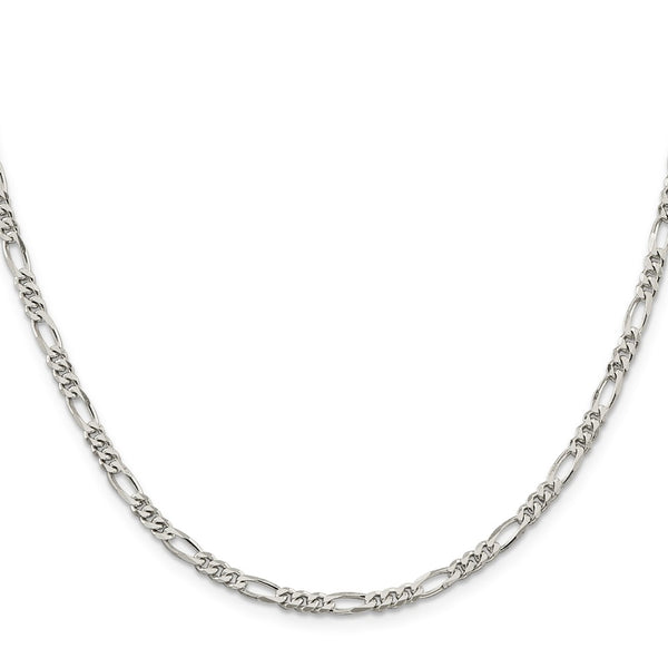 Sterling Silver 28-inch 3.5MM Figaro Chain