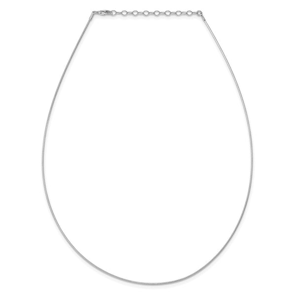 Sterling Silver 16-inch 1MM Lobster Clasp Cubetto Necklace