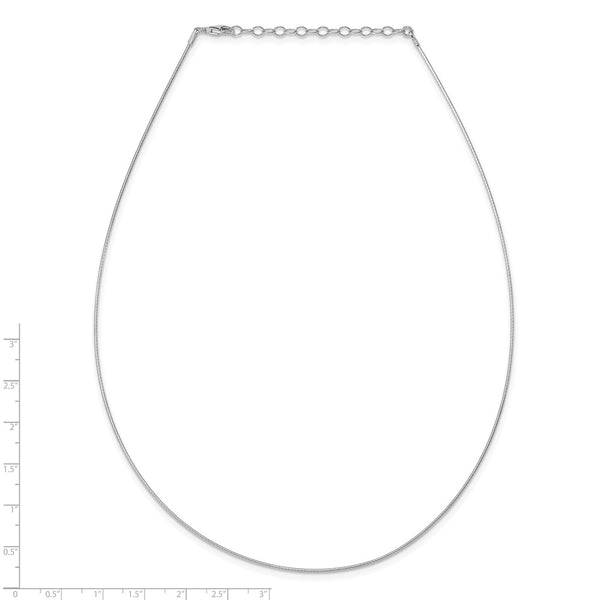 Sterling Silver 16-inch 1MM Lobster Clasp Cubetto Necklace