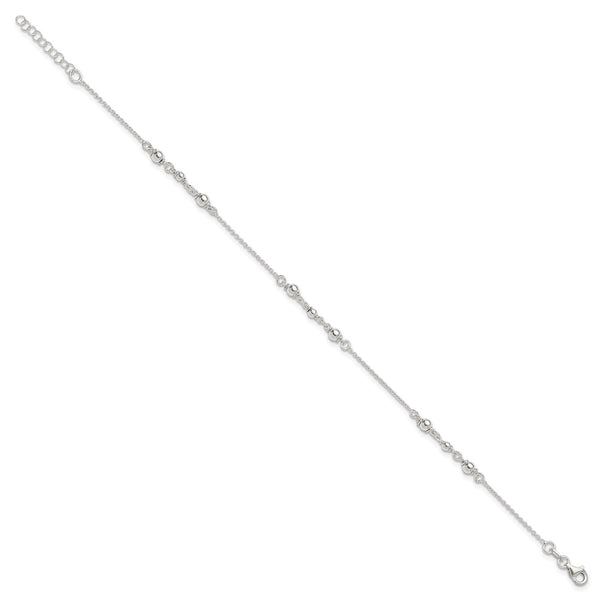 Sterling Silver 9-inch Anklet