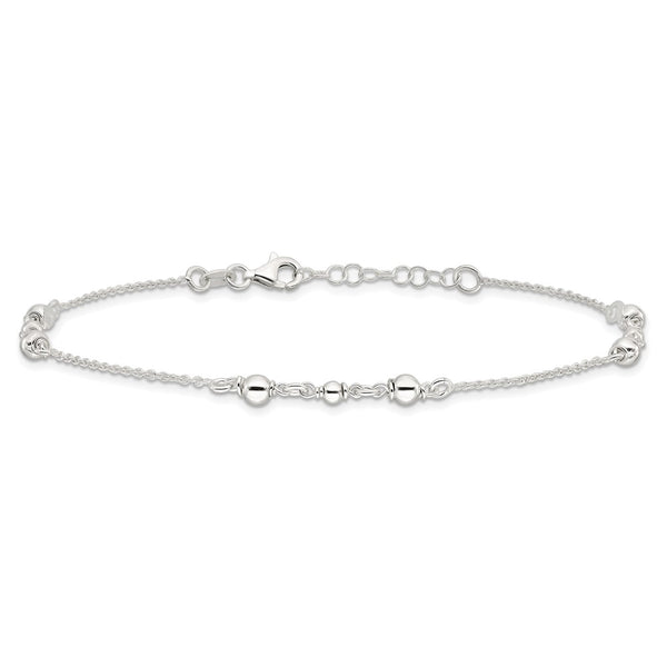 Sterling Silver 9-inch Anklet