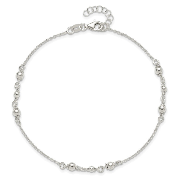 Sterling Silver 9-inch Anklet