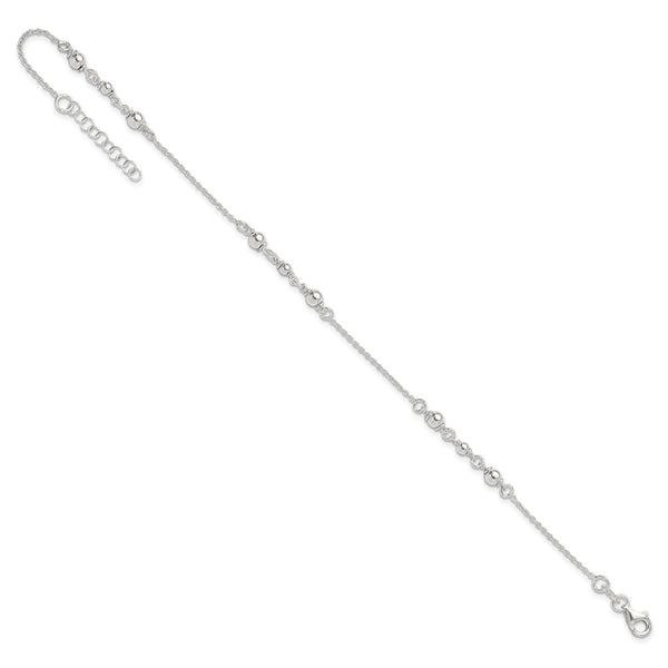 Sterling Silver 9-inch Anklet