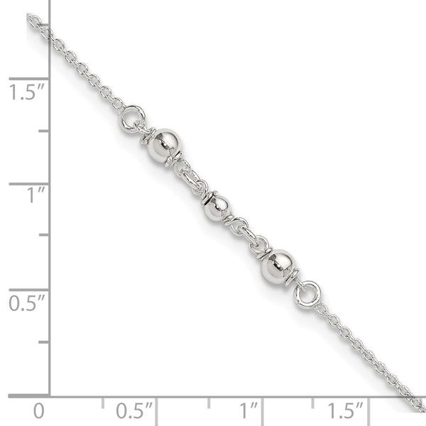 Sterling Silver 9-inch Anklet