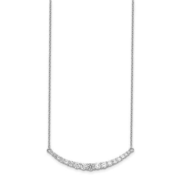 Sterling Silver Cubic Zirconia 18-inch Necklace