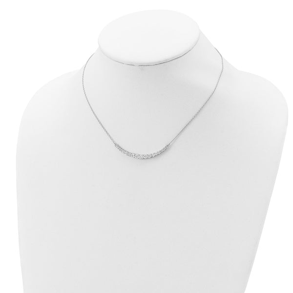 Sterling Silver Cubic Zirconia 18-inch Necklace