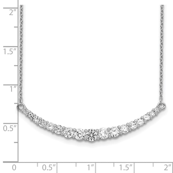 Sterling Silver Cubic Zirconia 18-inch Necklace