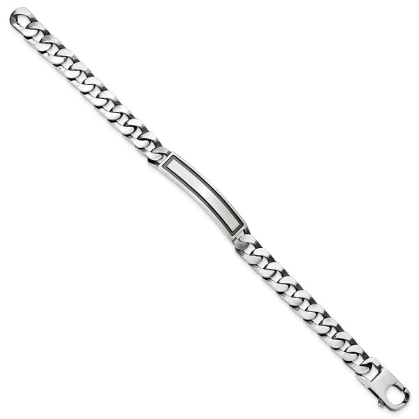 Sterling Silver 8.5-inch Curb ID Bracelet