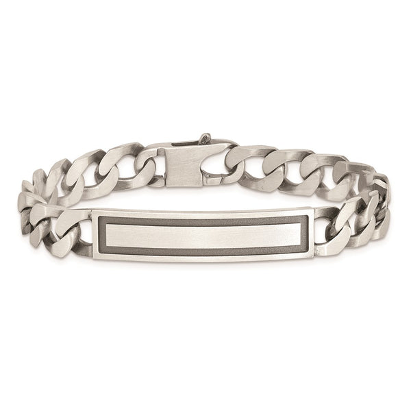 Sterling Silver 8.5-inch Curb ID Bracelet