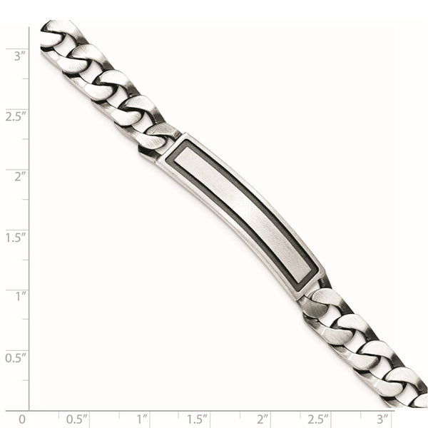 Sterling Silver 8.5-inch Curb ID Bracelet