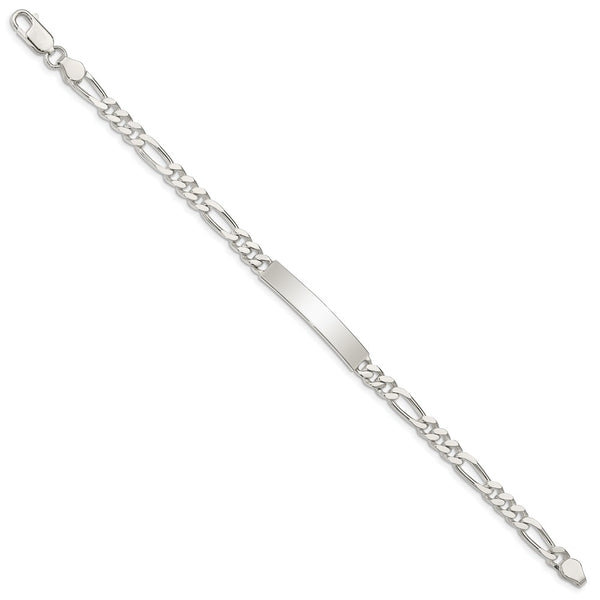 Sterling Silver 7.5-inch 5MM ID Figaro Bracelet