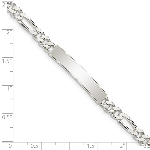 Sterling Silver 7.5-inch 5MM ID Figaro Bracelet