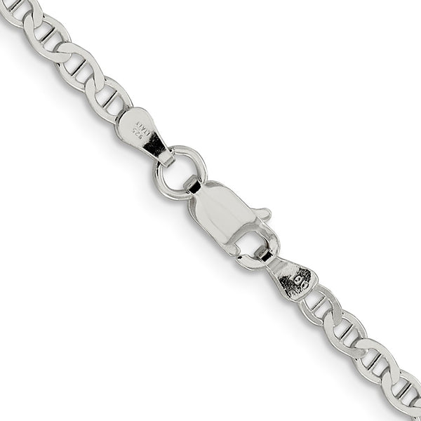 Sterling Silver 16-inch 3.1MM Anchor Link Flat Chain