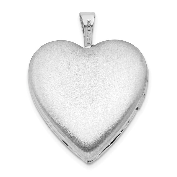 Engravable Sterling Silver Heart Locket Forever In My Heart Pendant