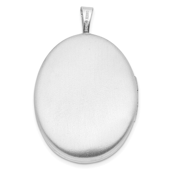 Sterling Silver 32X20MM Locket Oval Pendant. Chain Not Included