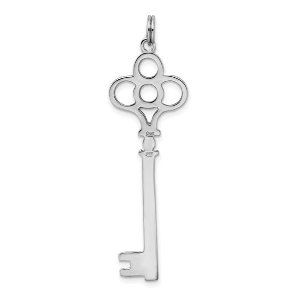 Sterling Silver 52X16MM Key Pendant. Chain Not Included