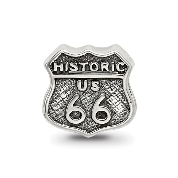 Sterling Silver Reflections Route 66 Bead