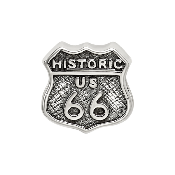 Sterling Silver Reflections Route 66 Bead